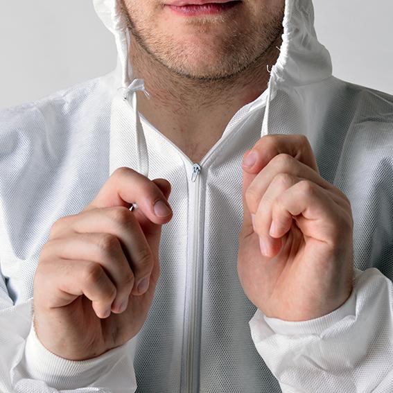 ヘルスケアの中心のための環境保護の使い捨て可能な保護つなぎ服