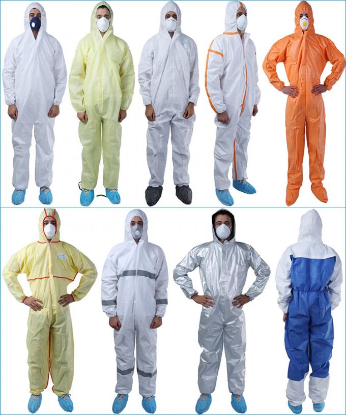 åŒ–å­¦æŠµæŠ—åŠ›ãŒã‚ã‚‹å®‰å…¨é˜²è­·è¡£ã®å¾®å°å­”ã®ã‚ã‚‹ã‚¿ã‚¤ãƒ—5&6ã®ä½¿ã„æ¨ã¦å¯èƒ½ãªã¤ãªãŽæœã‚’é˜²æ°´ã—ã¦ä¸‹ã•ã„
