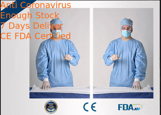Spunbond Meltdown Spunbond Disposable Surgical Gown Anti Blood For Surgeon
