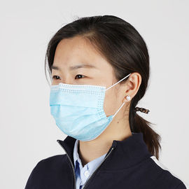 中国 Fliudの抵抗力がある使い捨て可能なマスクの実物大ポリ塩化ビニールによって隠される鼻の部分 工場